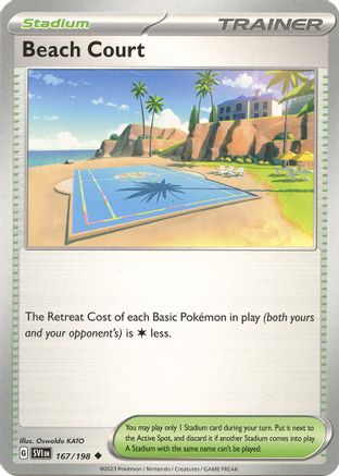 Beach Court 167 SV01 Scarlet & Violet Base Set - Uncommon