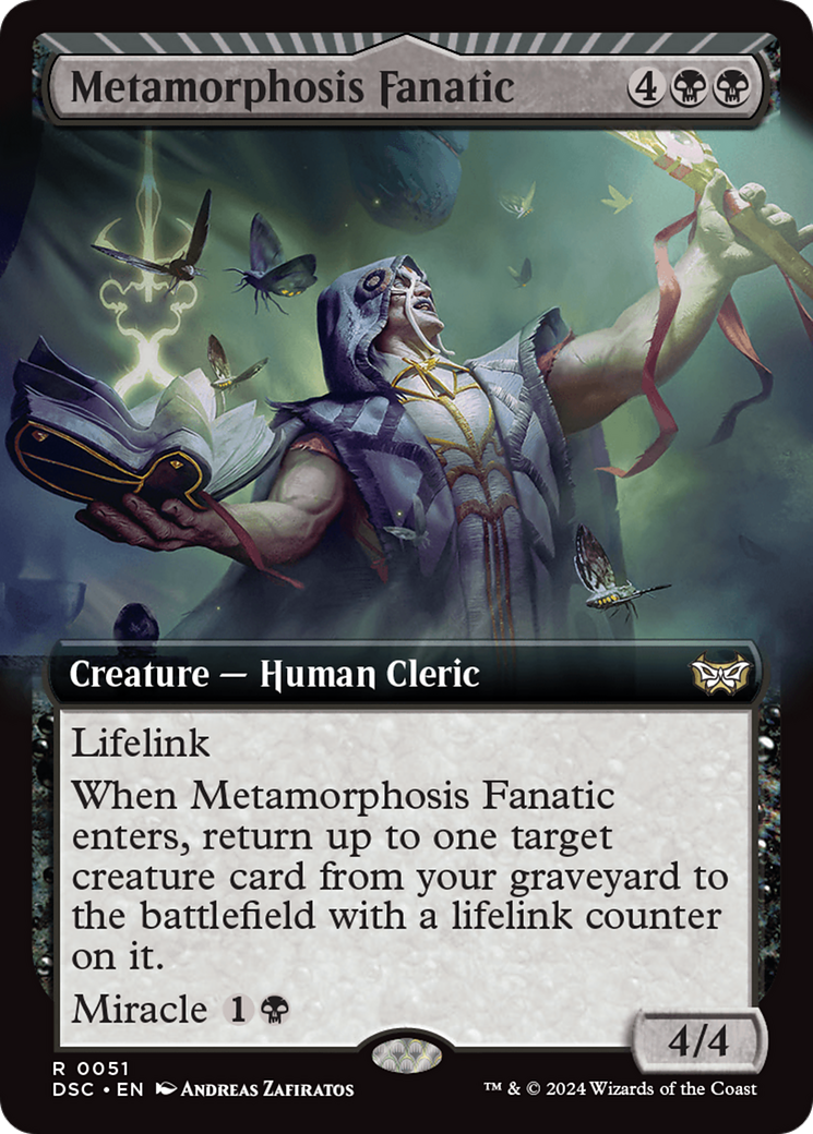 Metamorphosis Fanatic (Extended Art) (DSC-051) - Duskmourn: House of Horror Commander: (Extended Art, miracle)