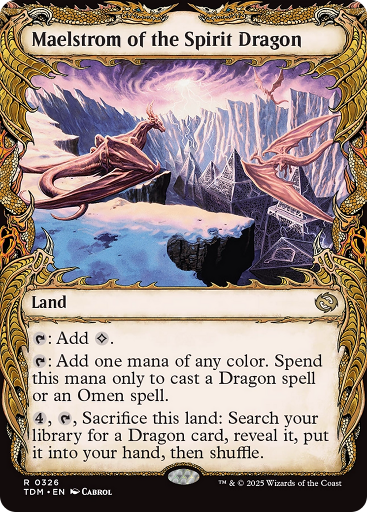 Maelstrom of the Spirit Dragon (Showcase) (TDM-326) - Tarkir: Dragonstorm: (Showcase) Foil