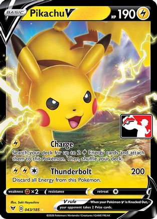 Pikachu V - Holofoil Prize Pack Series Cards - Ultra Rare
