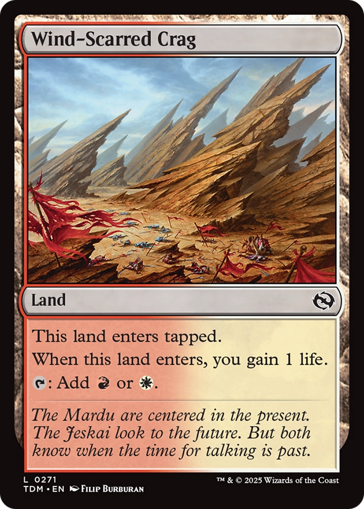 Wind-Scarred Crag (TDM-271) - Tarkir: Dragonstorm
