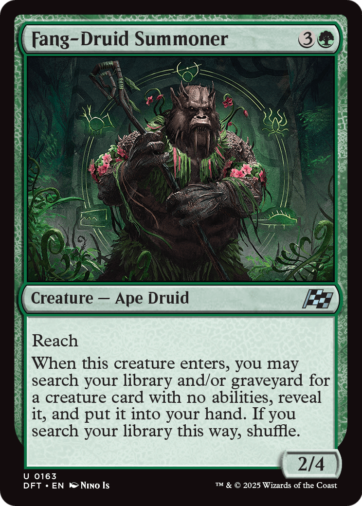 Fang-Druid Summoner (DFT-163) - Aetherdrift Foil