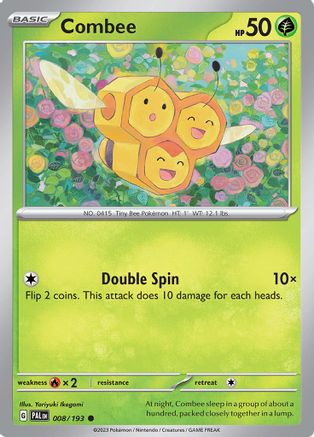 Combee 008 - Reverse Holofoil SV02 Paldea Evolved - Common
