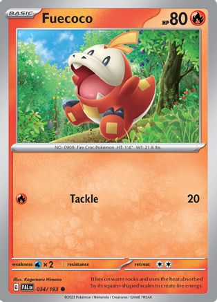 Fuecoco 034/193 SV02 Paldea Evolved - Common