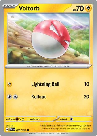 Voltorb 066 - Reverse Holofoil SV02 Paldea Evolved - Common