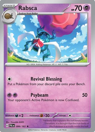 Rabsca 099/193 - Holofoil SV02 Paldea Evolved - Rare