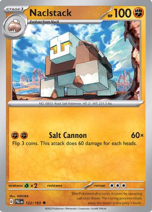 Naclstack 122 - Reverse Holofoil SV02 Paldea Evolved - Uncommon