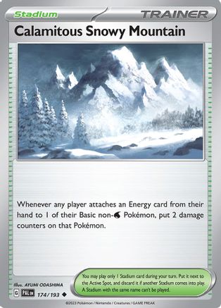 Calamitous Snowy Mountain 174 SV02 Paldea Evolved - Uncommon