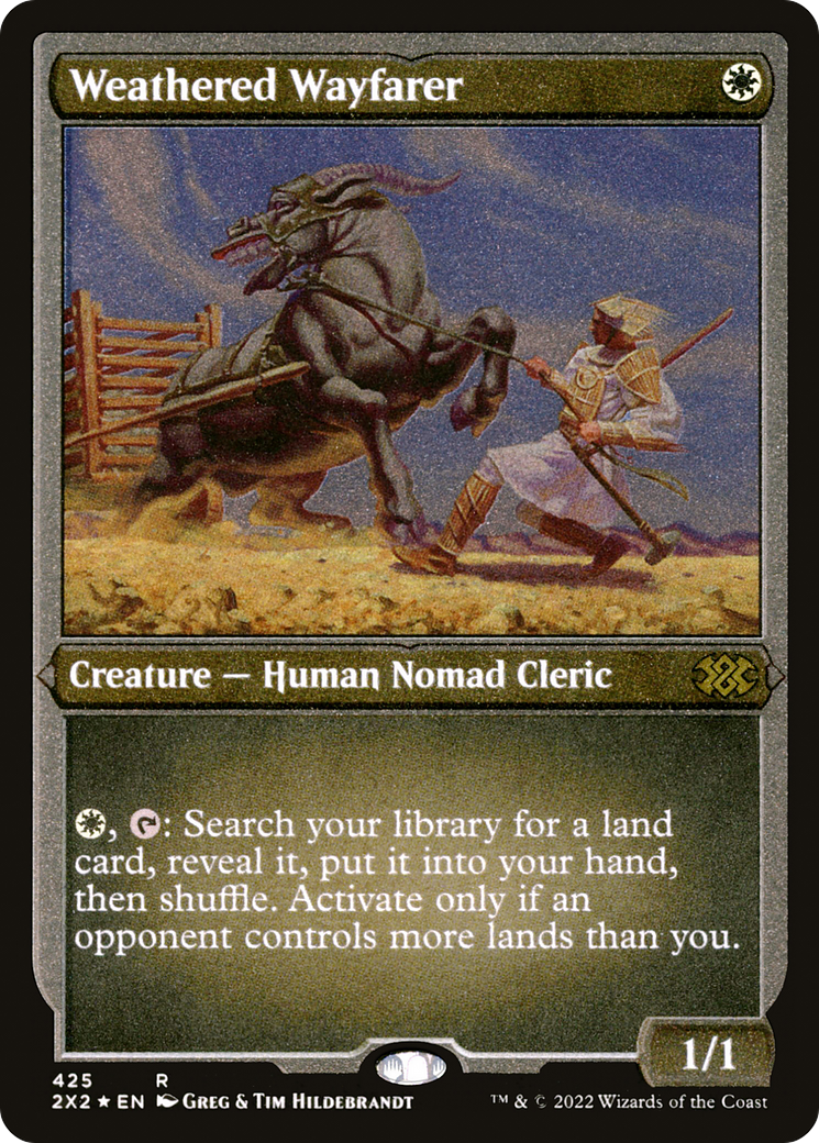 Weathered Wayfarer (Foil Etched) (2X2-425) - Double Masters 2022 Foil