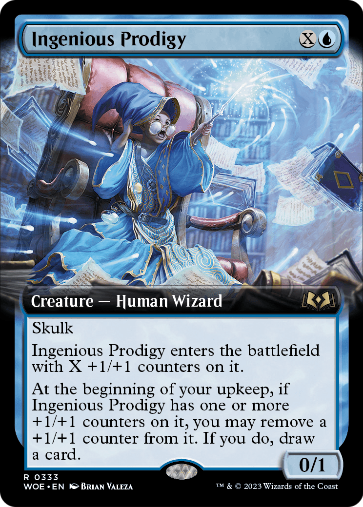 Ingenious Prodigy (Extended Art) (WOE-333) - Wilds of Eldraine: (Extended Art) Foil