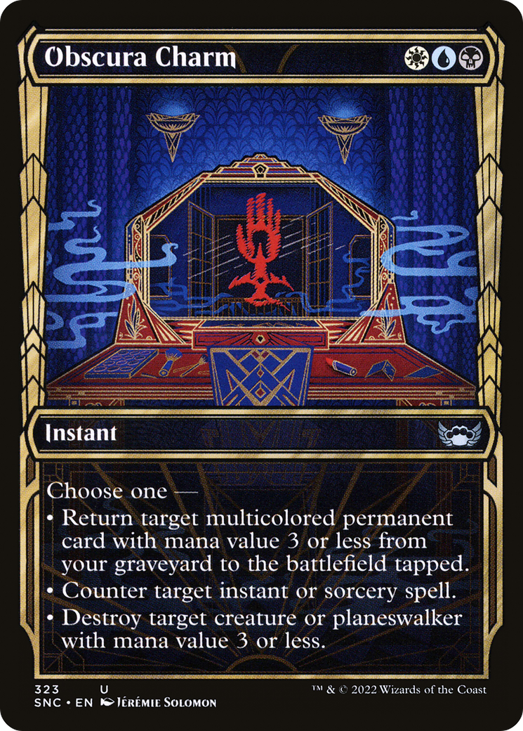 Obscura Charm (Showcase) (SNC-323) - Streets of New Capenna: (Showcase) Foil