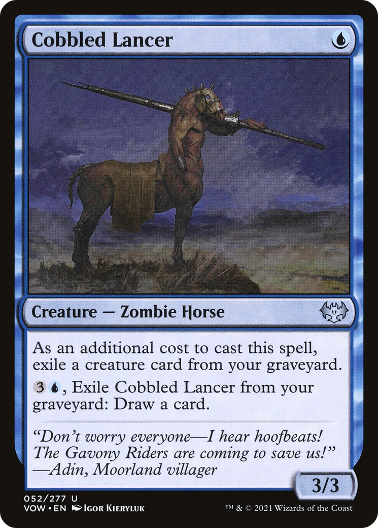 Cobbled Lancer (VOW-052) - Innistrad: Crimson Vow Foil