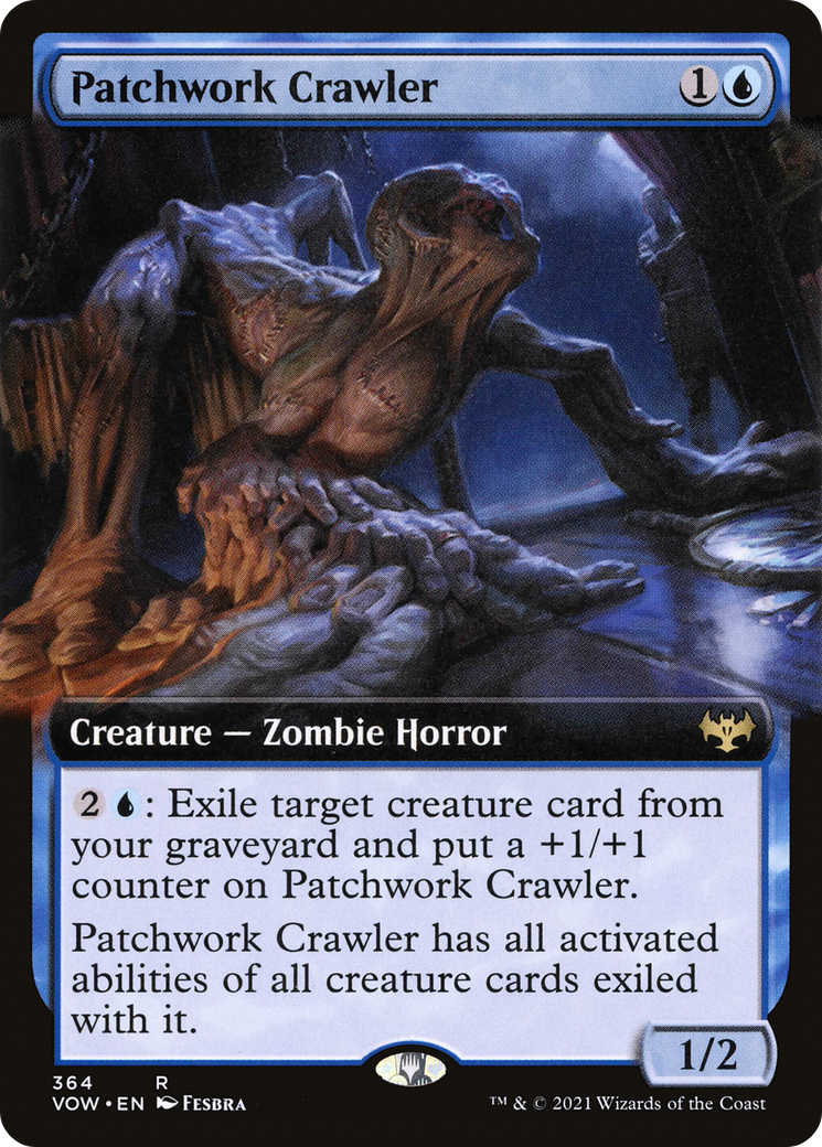 Patchwork Crawler (Extended Art) (VOW-364) - Innistrad: Crimson Vow: (Extended Art) Foil