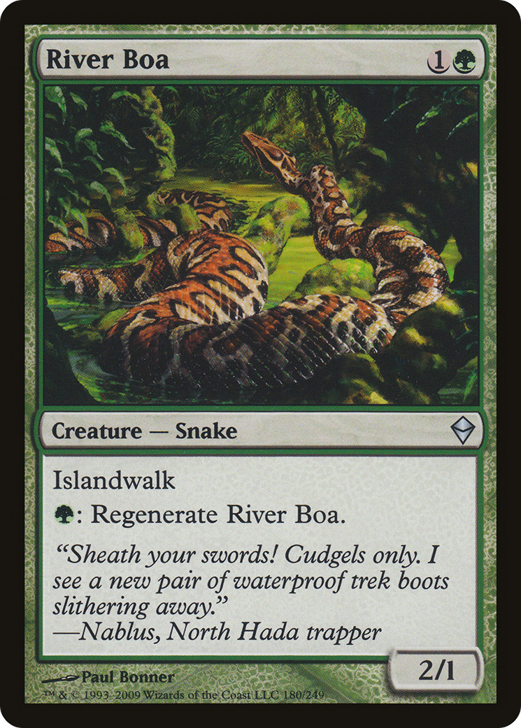 River Boa (ZEN-180) - Zendikar Foil
