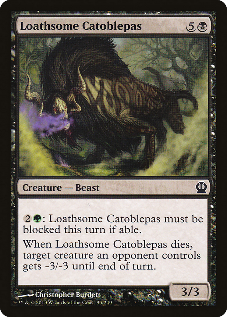 Loathsome Catoblepas (THS-095) - Theros Foil