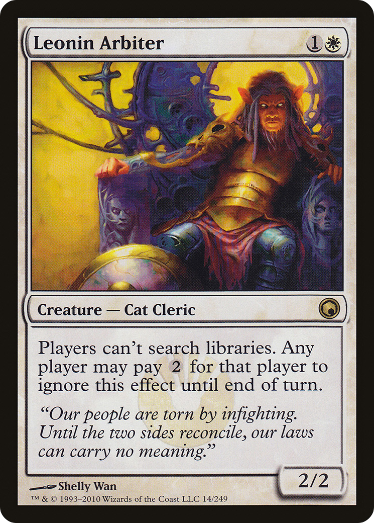 Leonin Arbiter (SOM-014) - Scars of Mirrodin Foil