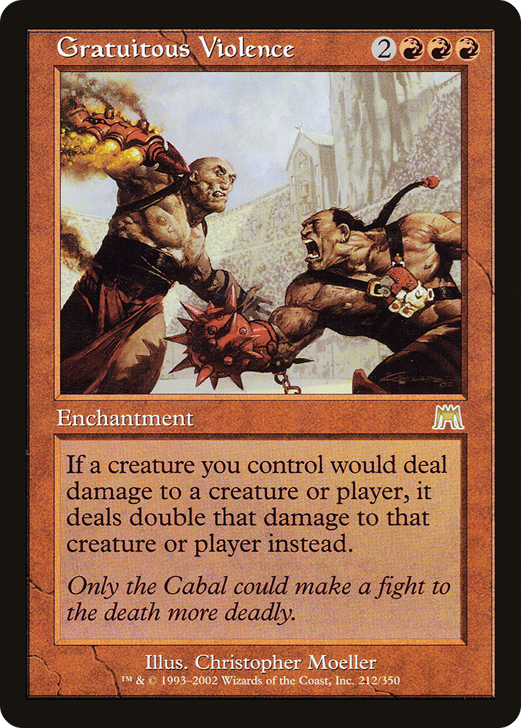 Gratuitous Violence (ONS-212) - Onslaught Foil