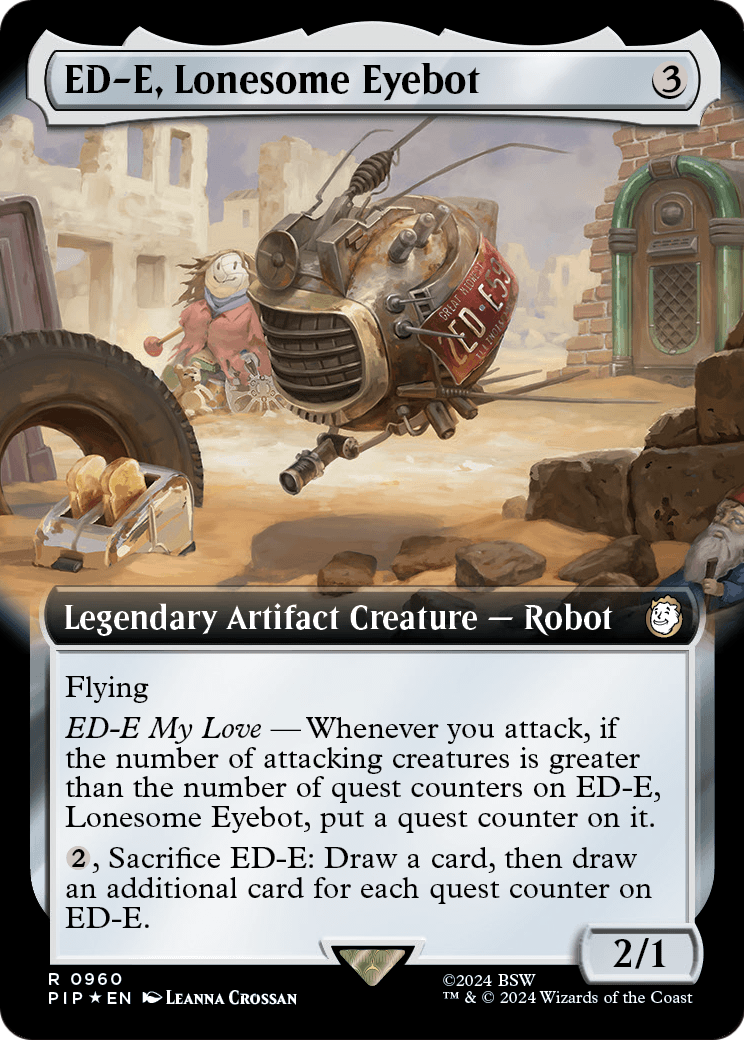 ED-E, Lonesome Eyebot (Extended Art) (Surge Foil) (PIP-960) - Fallout: (Extended Art) Foil