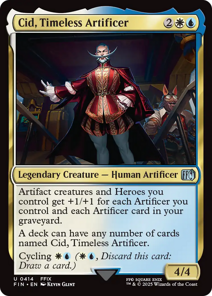 Cid, Timeless Artificer (0414) (FIN-414) - FINAL FANTASY Foil
