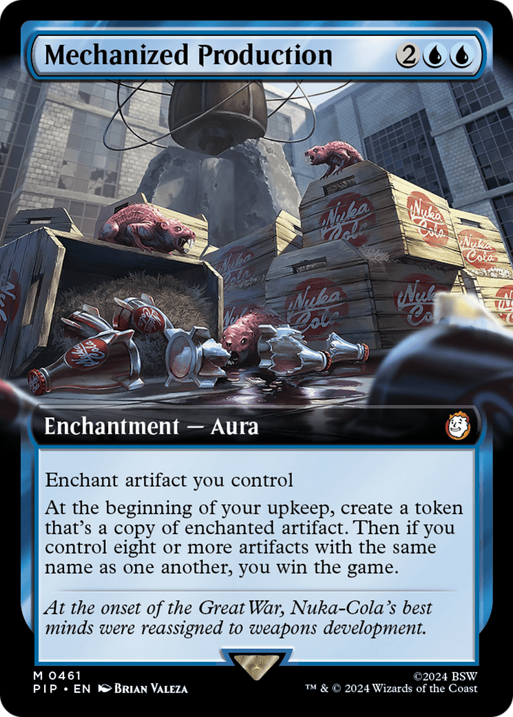 Mechanized Production (Extended Art) (PIP-461) - Fallout: (Extended Art) Foil