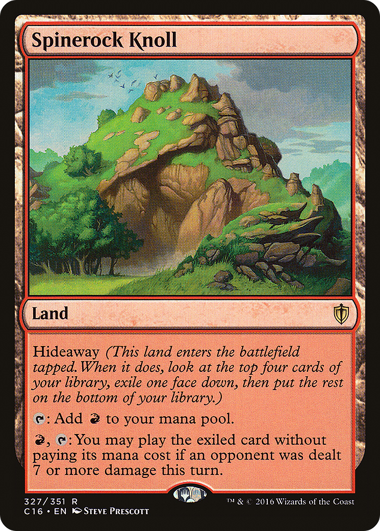 Spinerock Knoll (C16-327) - Commander 2016