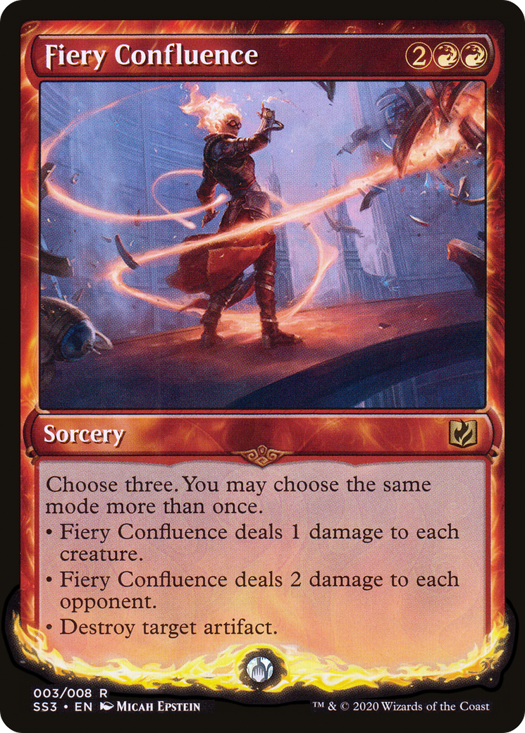 Fiery Confluence (SS3-003) - Signature Spellbook: Chandra Foil