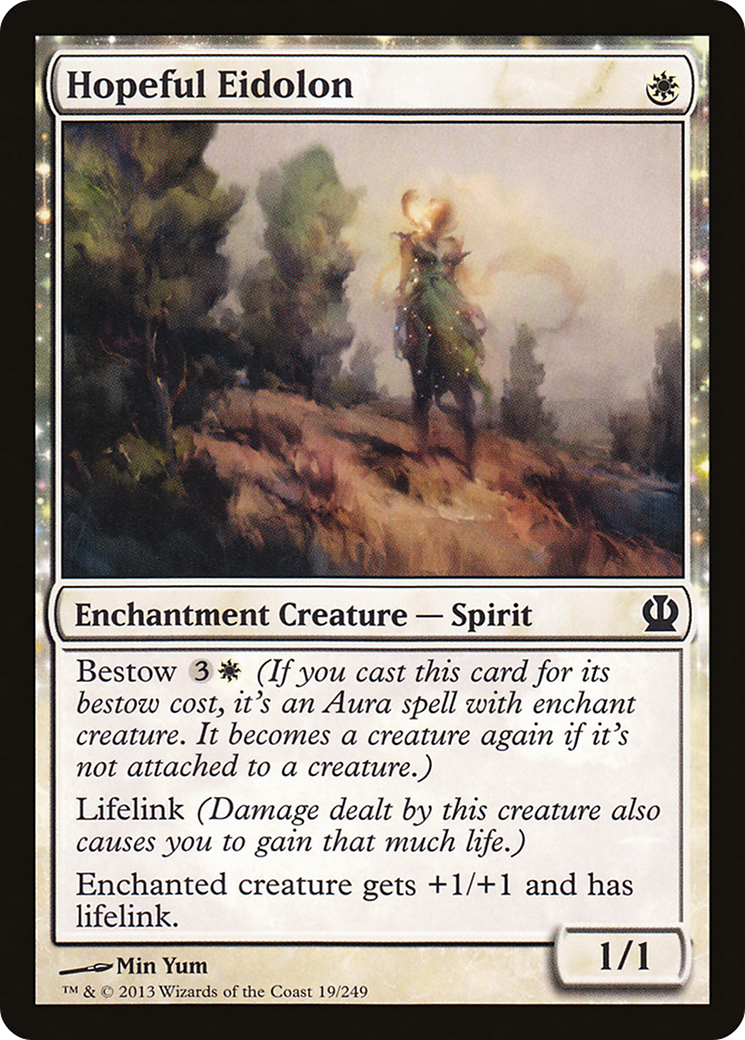 Hopeful Eidolon (THS-019) - Theros: (enchantment) Foil