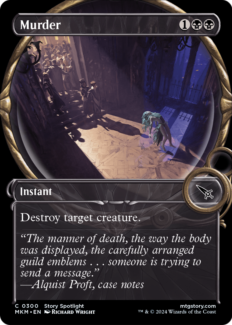 Murder (Showcase) (MKM-300) - Murders at Karlov Manor: (Showcase) Foil