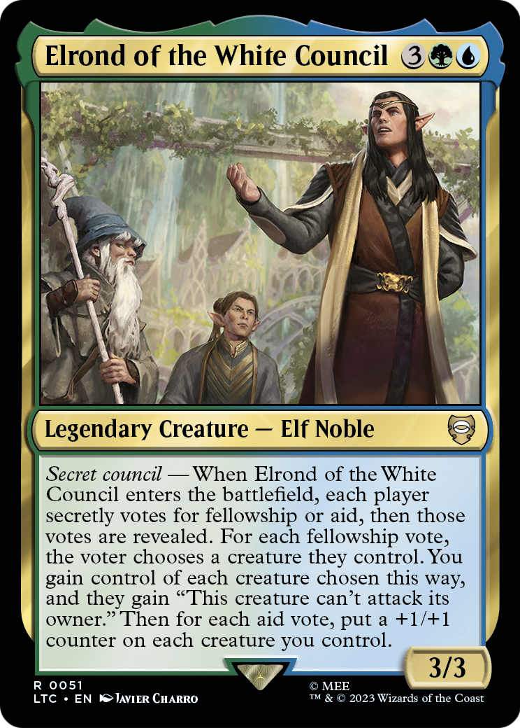 Elrond of the White Council (LTC-051) - Tales of Middle-earth Commander