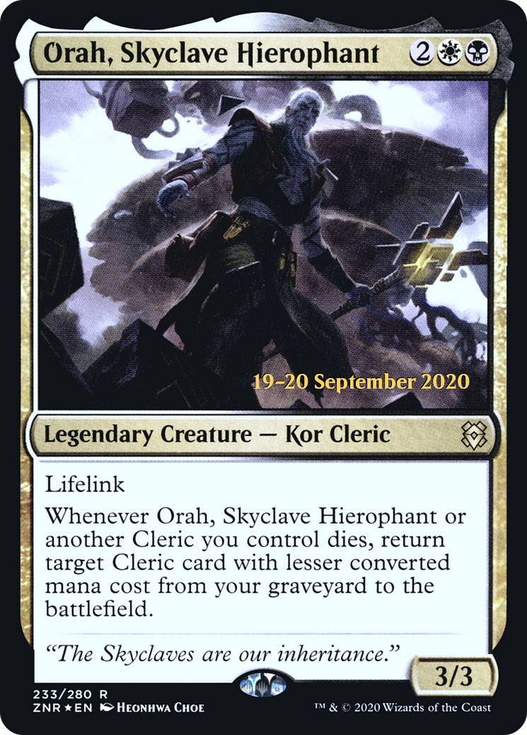 Orah, Skyclave Hierophant (PRE-233) - Zendikar Rising Promos Foil