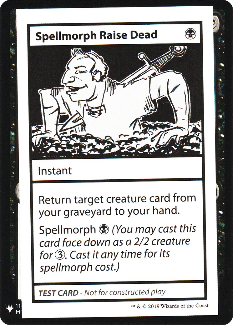 Spellmorph Raise Dead (CMB1-) - Mystery Booster Playtest Cards 2019