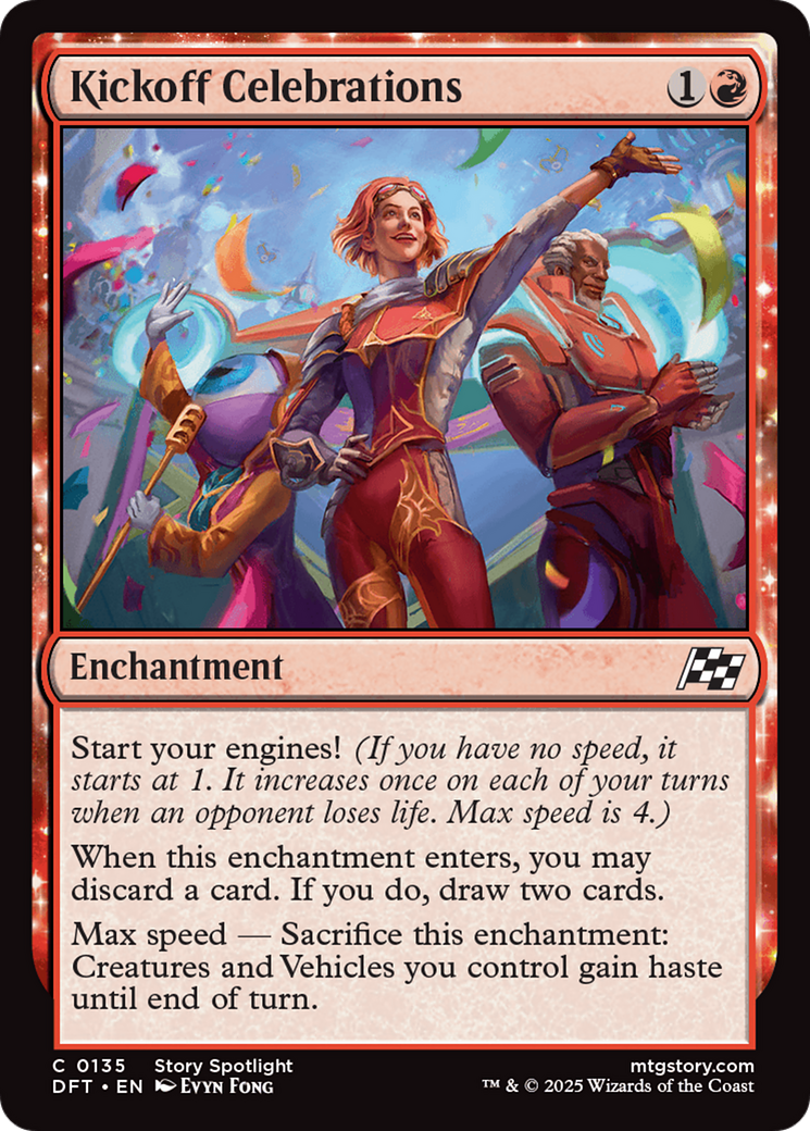 Kickoff Celebrations (DFT-135) - Aetherdrift: (enchantment) Foil