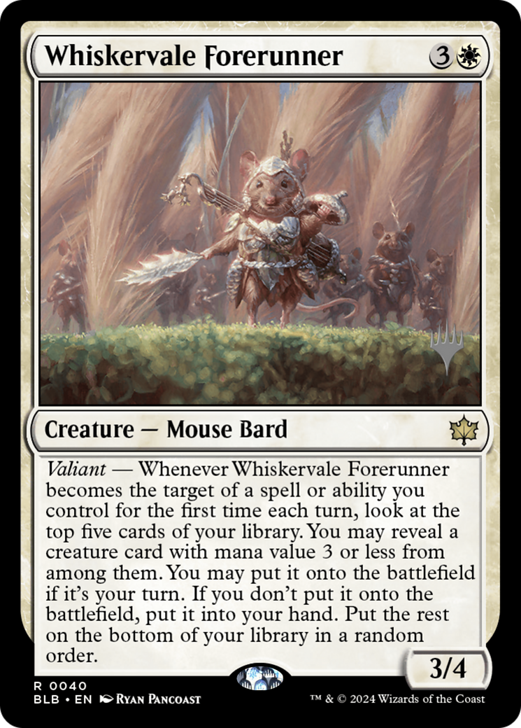 Whiskervale Forerunner (PPBLB-040) - Bloomburrow Promos Foil