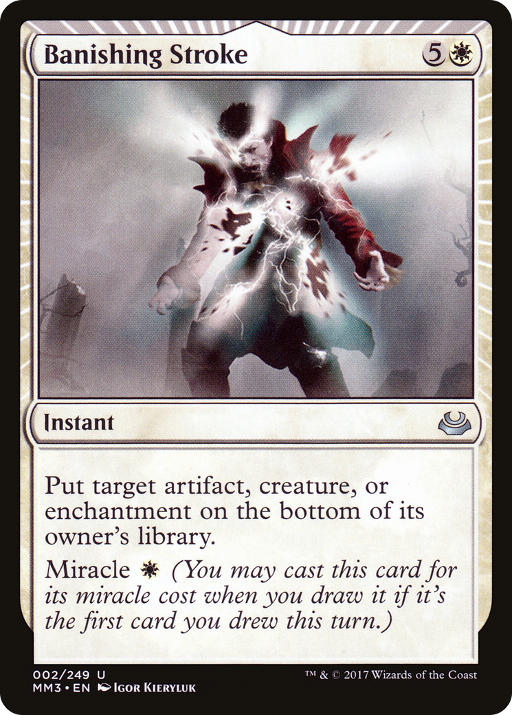 Banishing Stroke (MM3-002) - Modern Masters 2017: (miracle) Foil