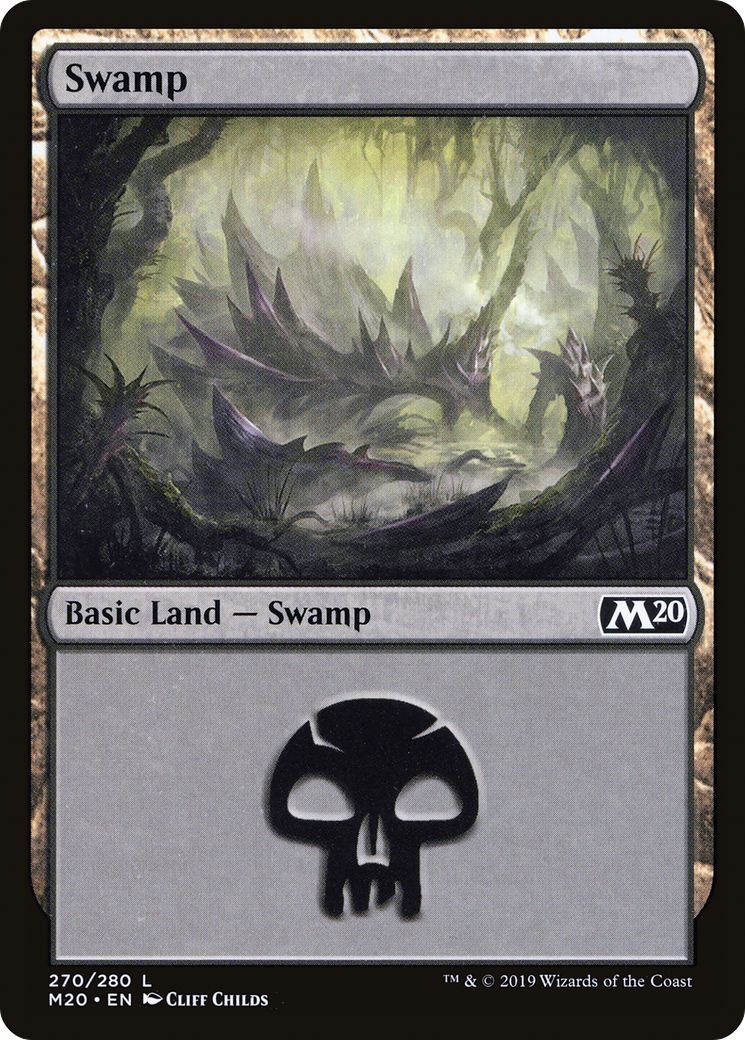 Swamp (270) (M20-270) - Core Set 2020 Foil