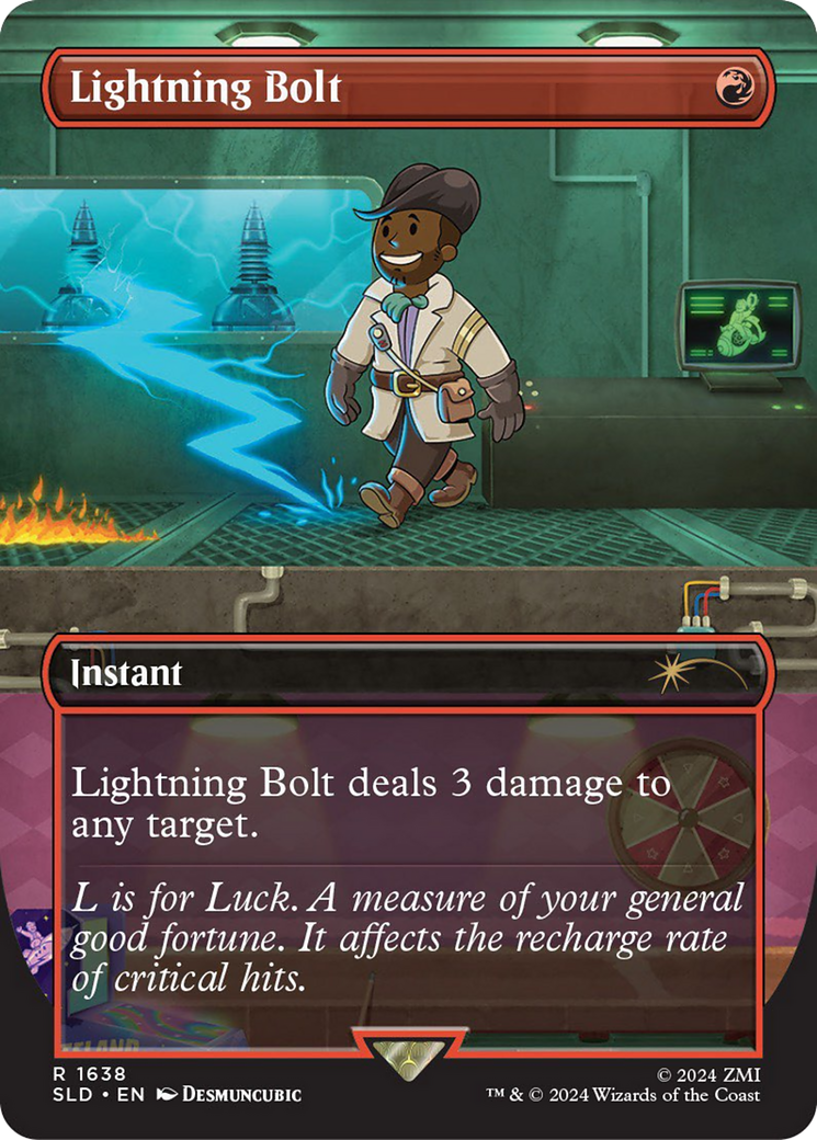 Lightning Bolt (1638) (SLD-1638) - Secret Lair Drop (Borderless)