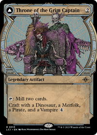 Throne of the Grim Captain (Showcase) (LCI-313) - The Lost Caverns of Ixalan: (Showcase)