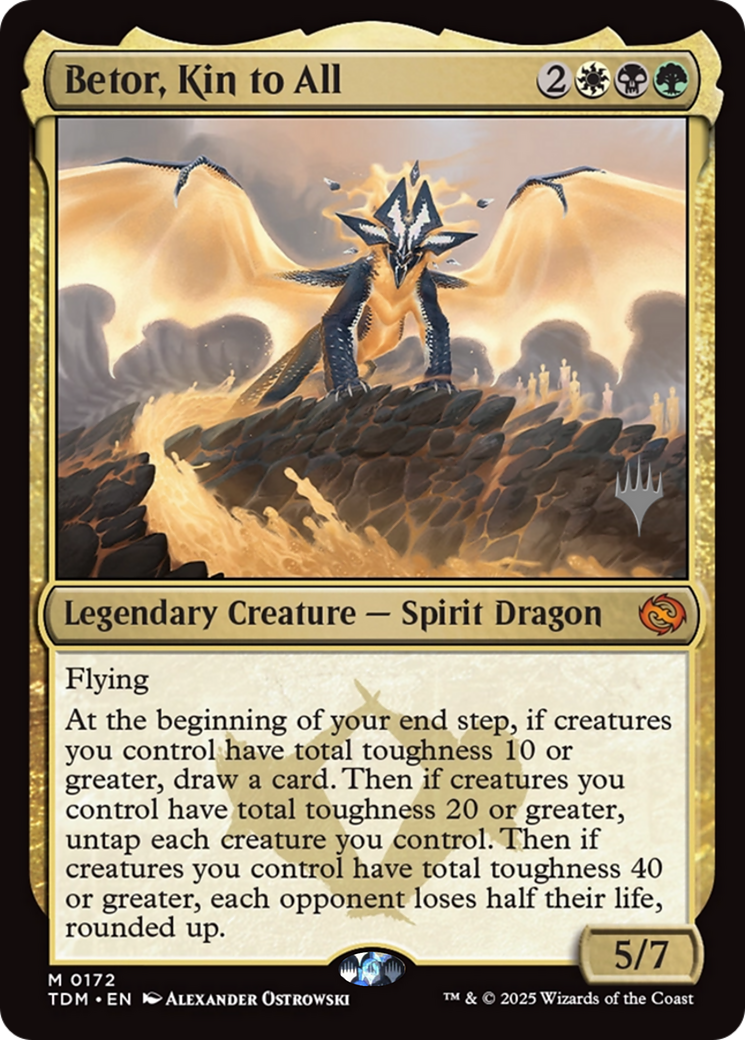 Betor, Kin to All (PPTDM-172) - Promo Pack: Tarkir: Dragonstorm Foil