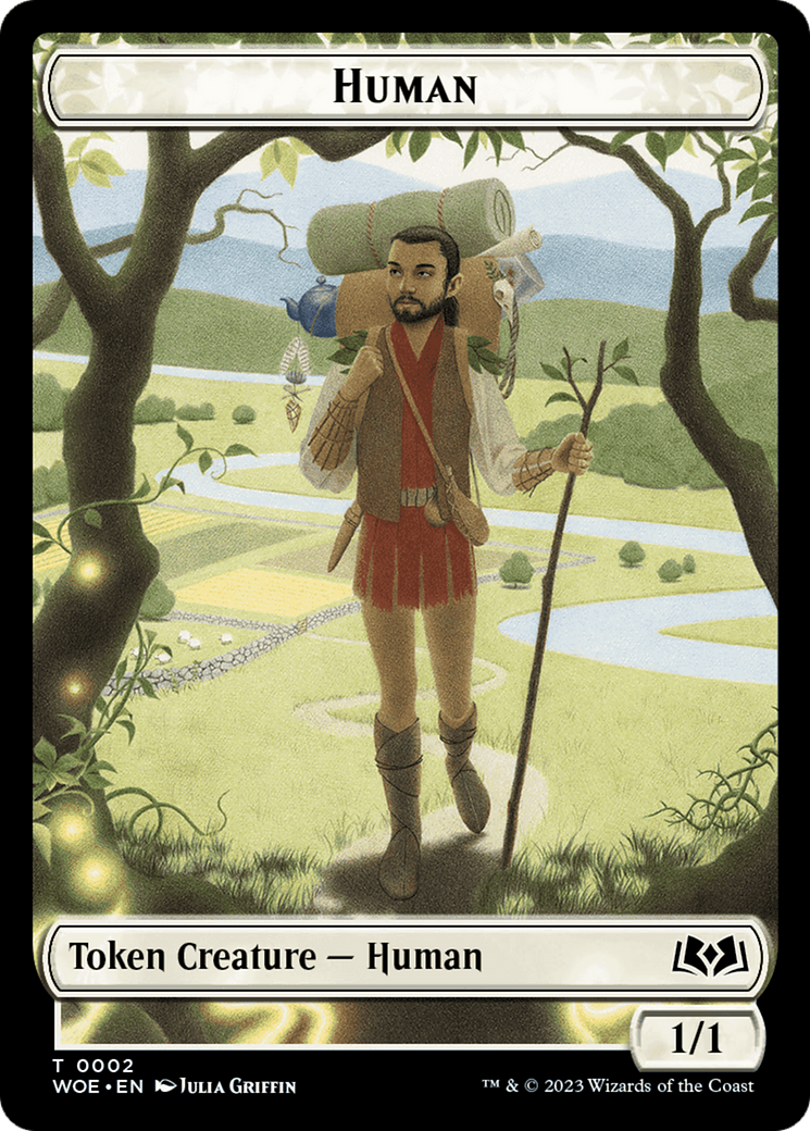 Human Token (WOE-002) - Wilds of Eldraine Tokens