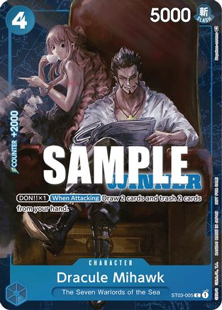 Dracule Mihawk (Winner Pack Vol. 4) (ST03-005) - One Piece Promotion Cards Foil