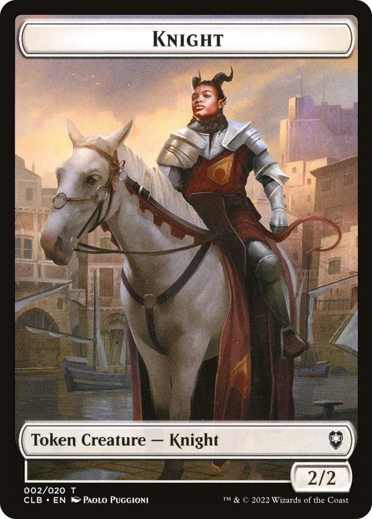Knight Token (CLB-002) - Battle for Baldur's Gate Tokens
