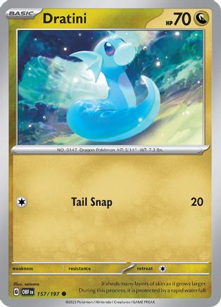 Dratini 157 SV03 Obsidian Flames - Common