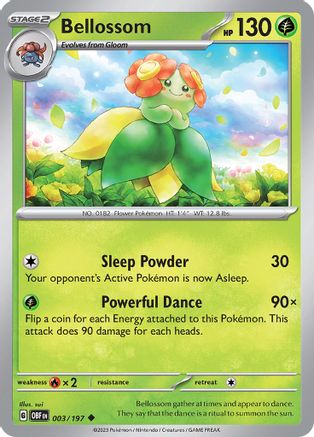 Bellossom 003 SV03 Obsidian Flames - Uncommon