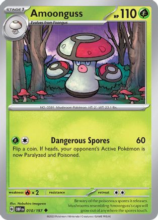 Amoonguss 010 SV03 Obsidian Flames - Uncommon