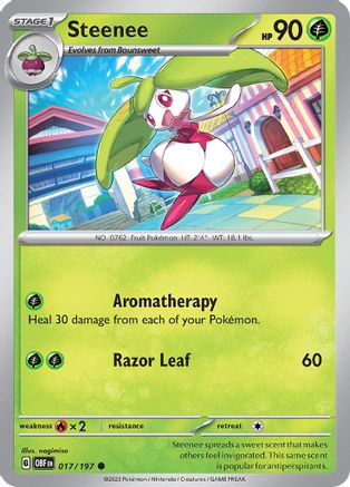 Steenee 017 SV03 Obsidian Flames - Common