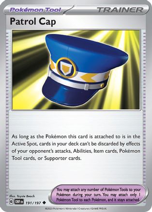 Patrol Cap 191 SV03 Obsidian Flames - Uncommon