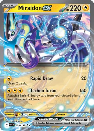 Miraidon ex 079 - Holofoil SV03 Obsidian Flames - Double Rare