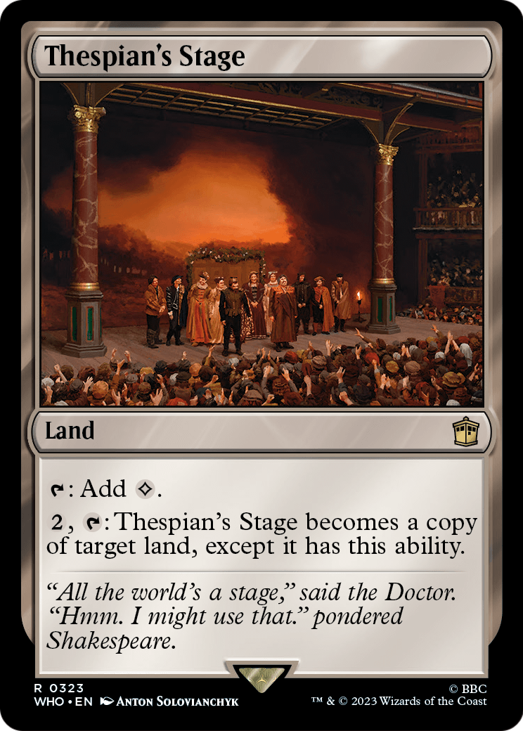 Thespian's Stage (WHO-323) - Doctor Who Foil