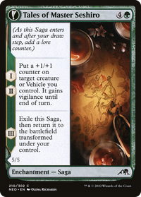 Tales of Master Seshiro (NEO-210) - Kamigawa: Neon Dynasty: (fandfc, enchantment)