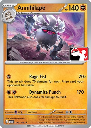 Annihilape Prize Pack Series Cards - Rare